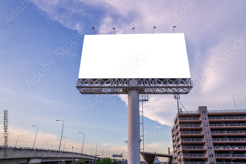 large Blank billboard ready for new advertisement