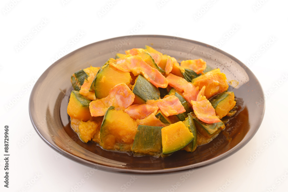 おいしそうな南瓜の煮物