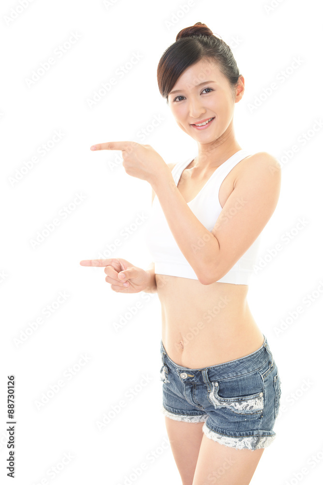 笑顔の女性 笑顔の女性
