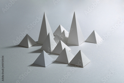 Geometric origami background © elettaria
