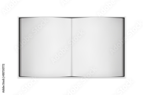 big open blank book, vector