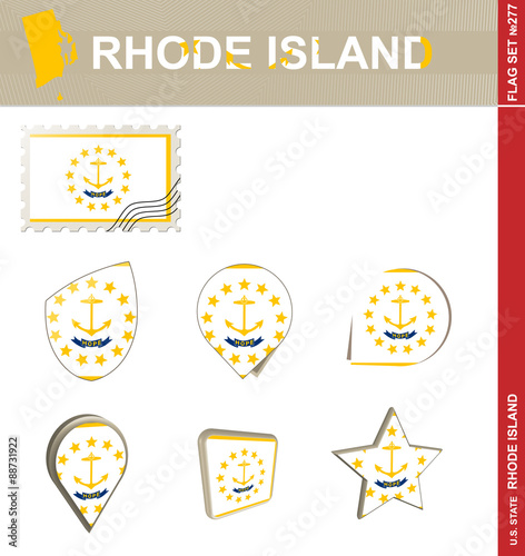 Rhode Island Flag Set, Flag Set #277