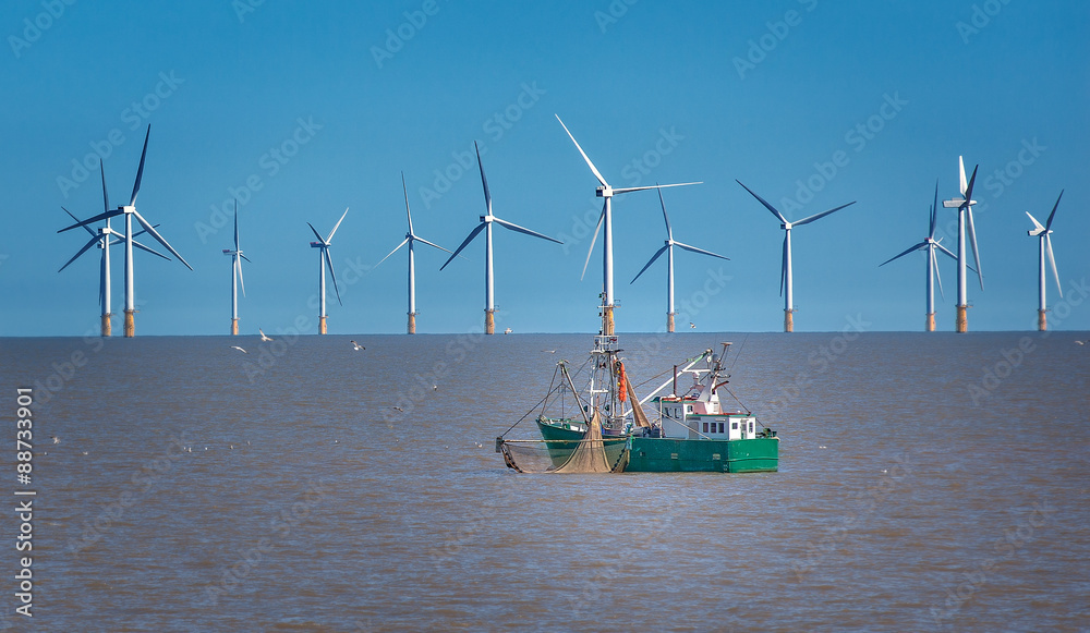 Obraz premium Off sure wind turbine