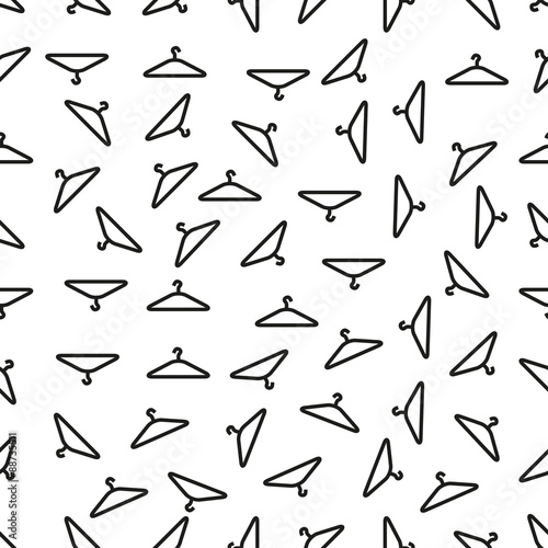 Obraz na płótnie seamless pattern with hanger w salonie