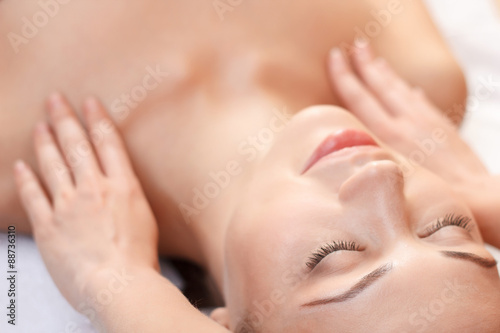 Professional spa specialist making massage 