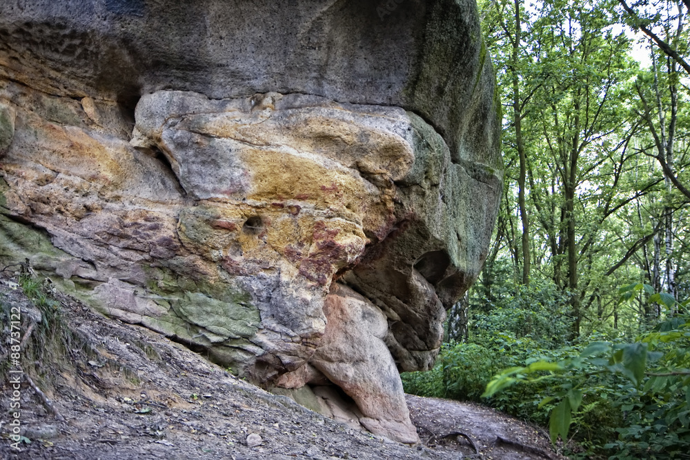 Obraz premium Colorful Rock in Ciezkowice