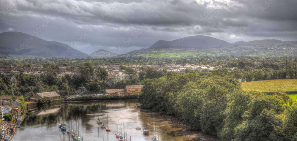 View of mountains in north wales