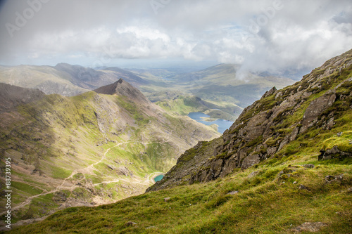 Photo view of lake from snowdon