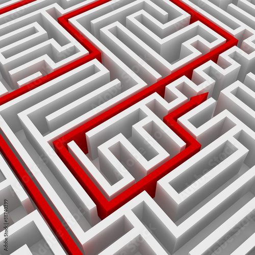 Wallpaper Mural Maze and arrow Torontodigital.ca