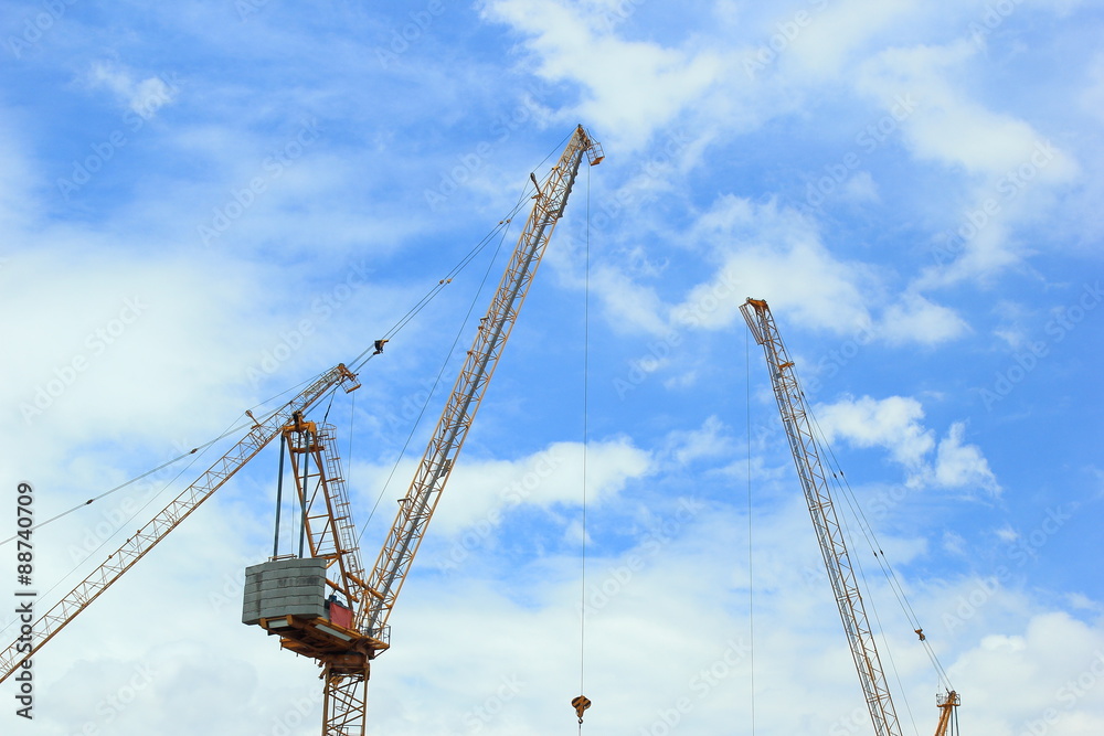 construction cranes for architectural and engineering work