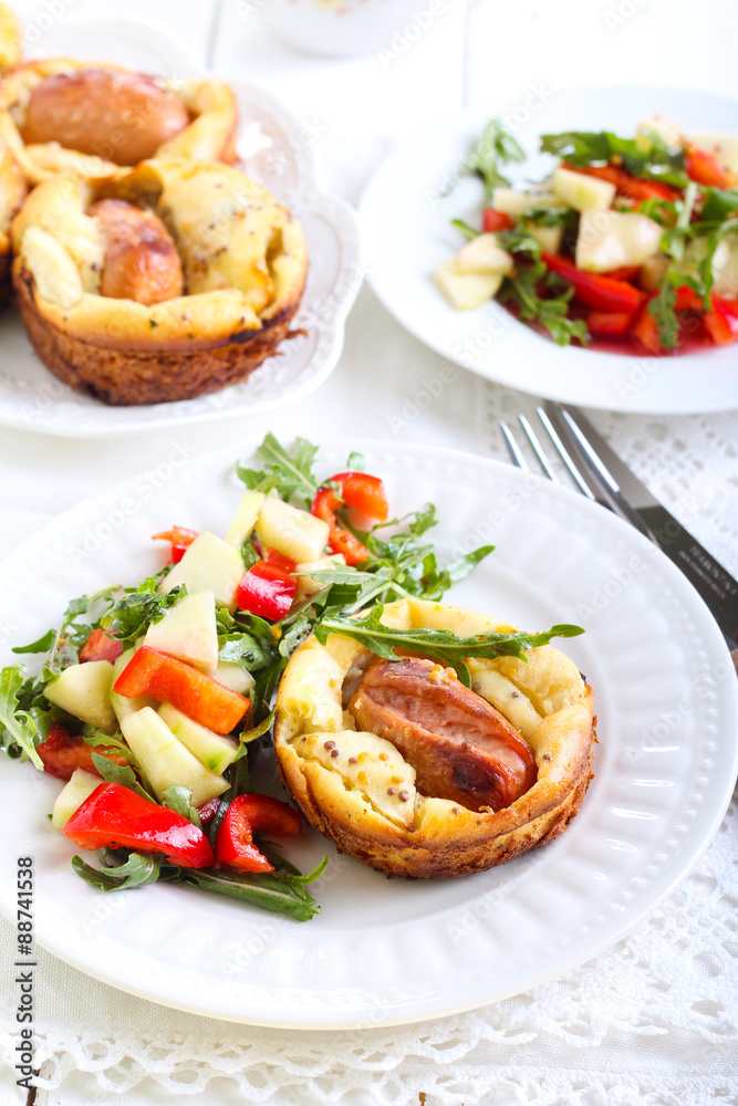 Sausage and apple Toad in the hole Sausage and apple Toad in the hole