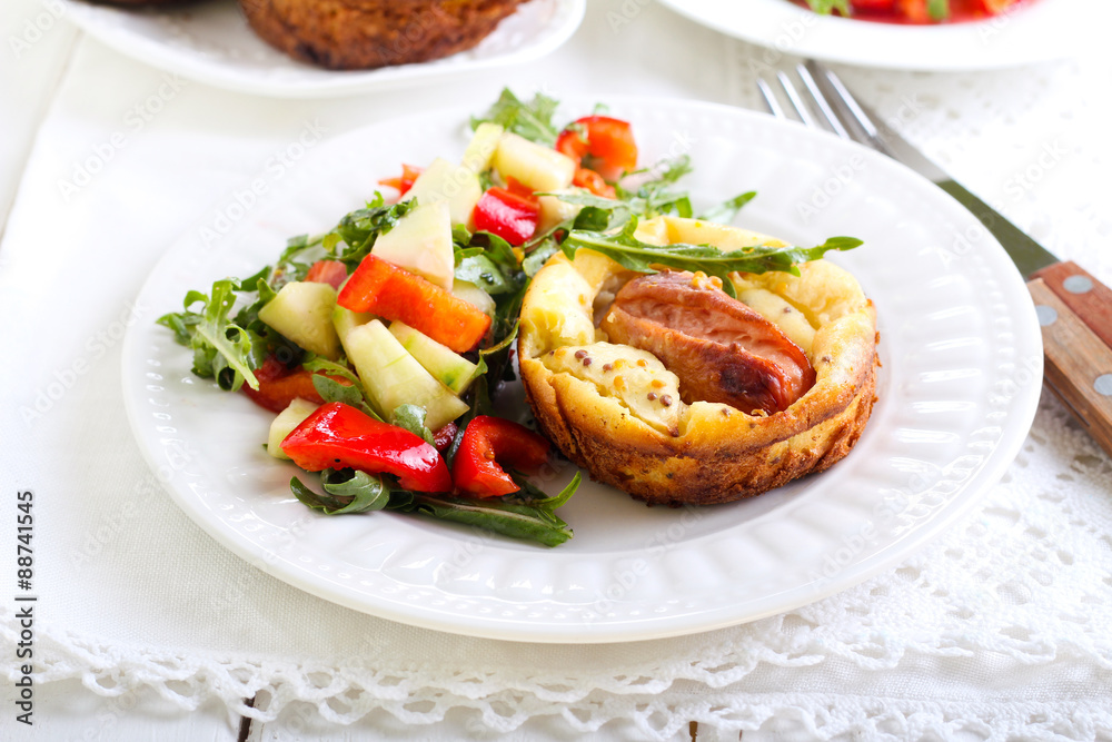 Sausage and apple Toad in the hole Sausage and apple Toad in the hole