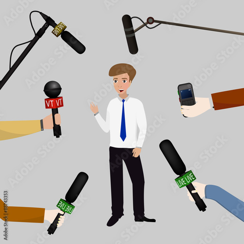 concept live news, reports, interviews