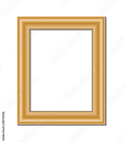 blank picture frame template isolated on wall vector eps 10