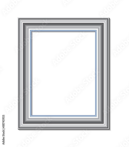 blank picture frame template isolated on wall vector eps 10