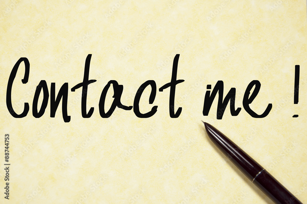 contact me text write on paper contact me text write on paper