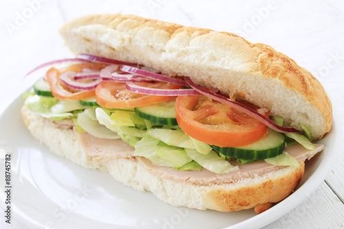 ham salad sub sandwich baton