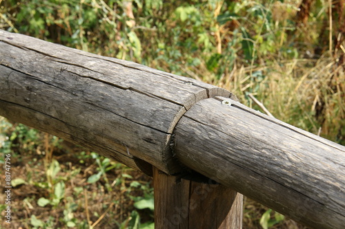 Wooden handrail