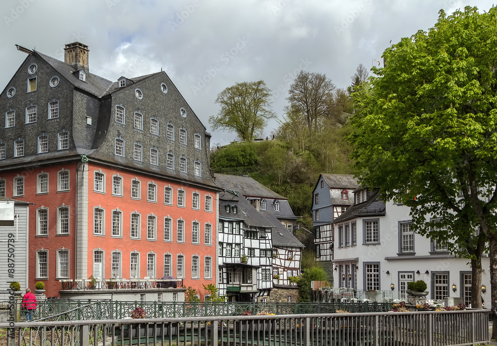 historic houses in Monschau, Germany