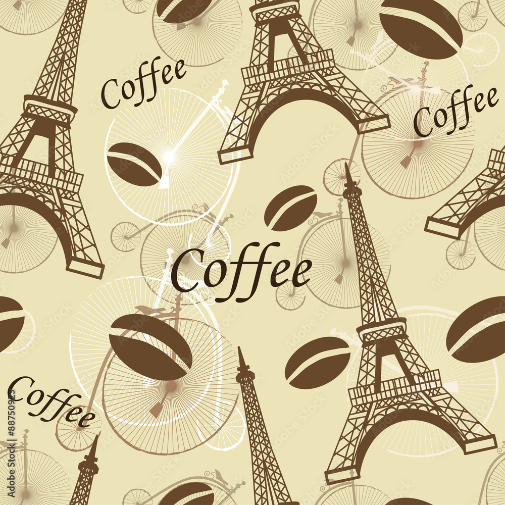 Paris seamless pattern Paris seamless pattern
