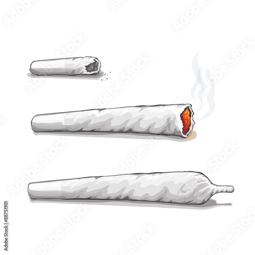 Joint or spliff. Drug consumption, marijuana and smoking drugs photo