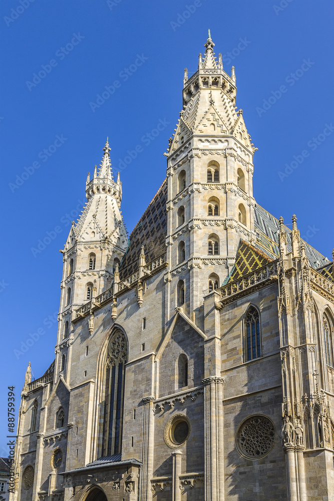 St. Stephen's Cathedral (Stephansdom) in Vienna, Austria. 