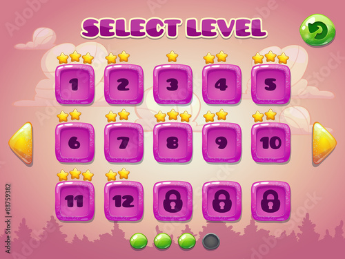 Level selection screen