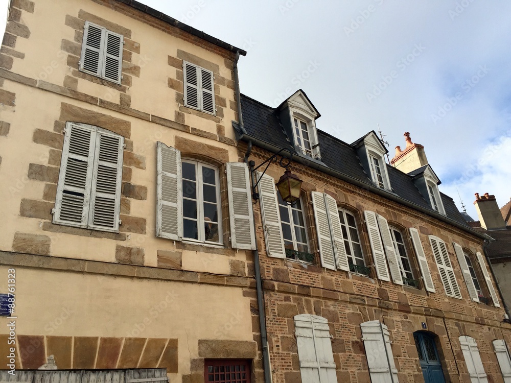 Fototapeta premium Muolins case tipiche - Alvernia, Francia