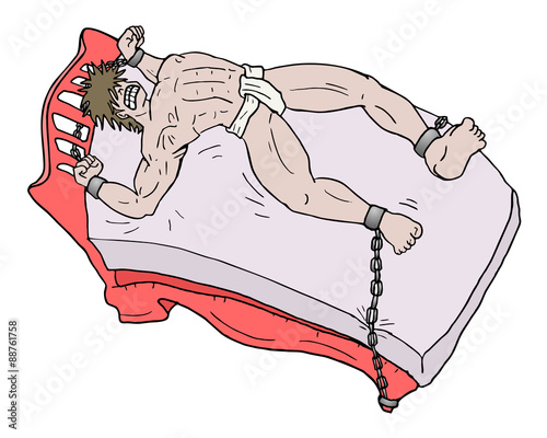 man crazy in bed