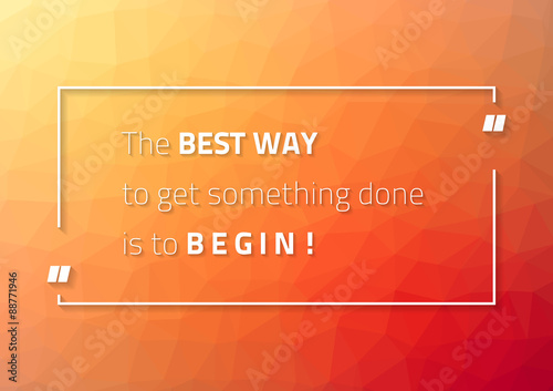 Motivational poster for those who procrastinate