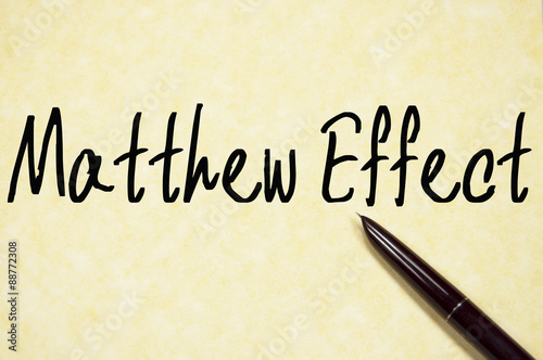 Canvas-taulu matthew effect text write on paper