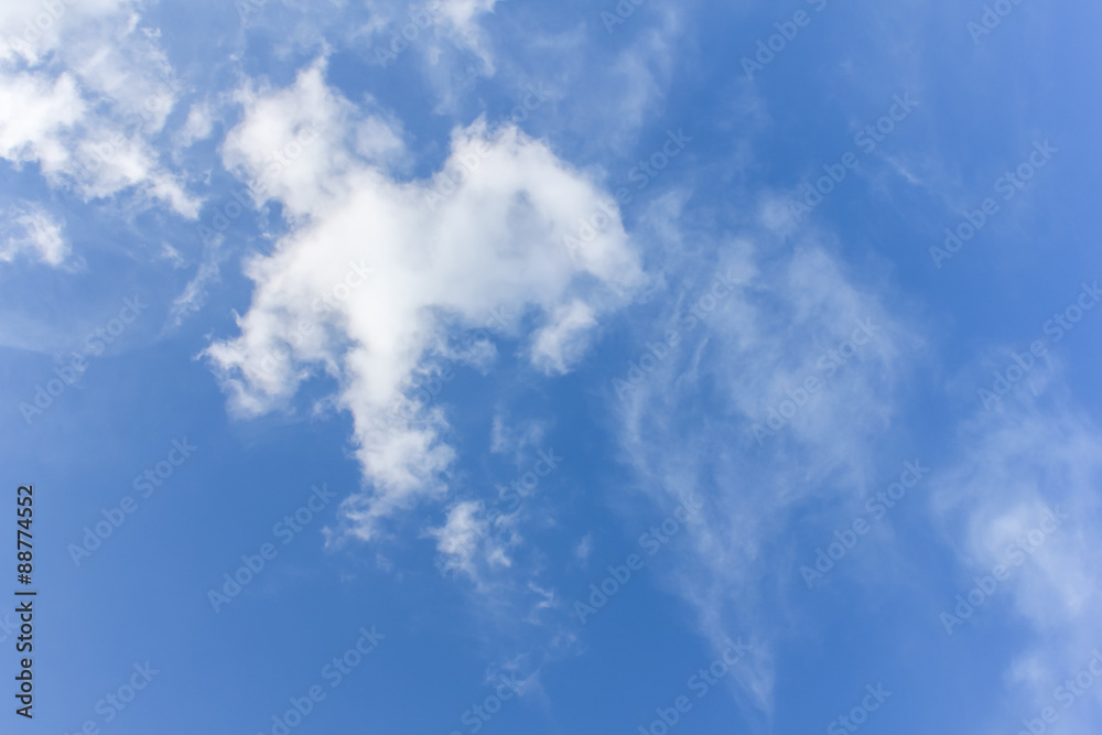 blue sky with clouds