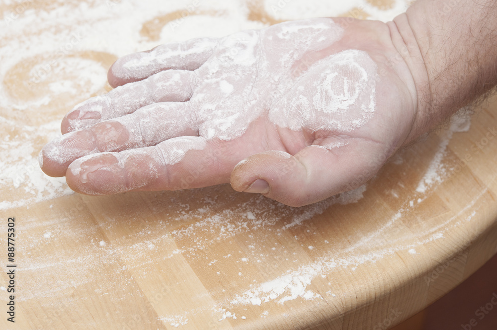 Freshly prepared bread dough Freshly prepared bread dough