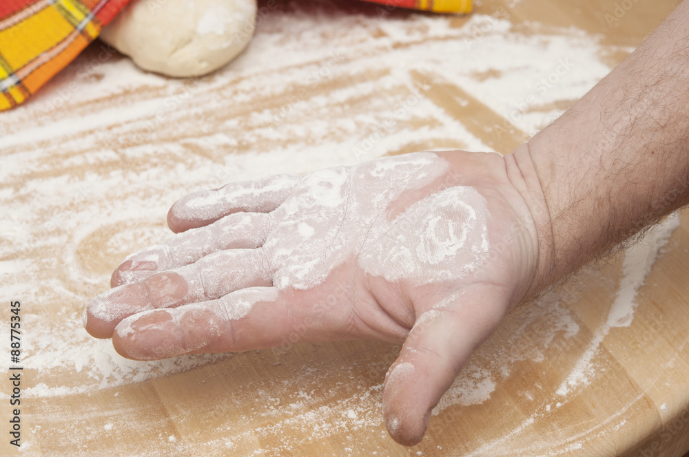 Freshly prepared bread dough Freshly prepared bread dough