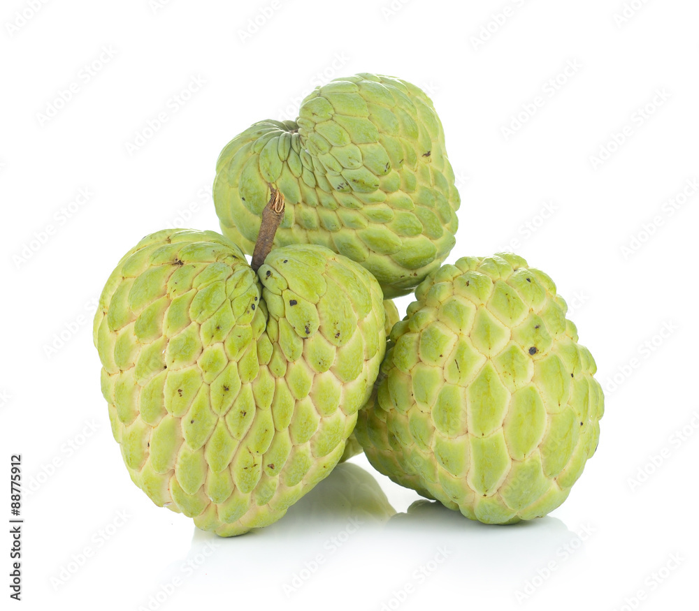 Fototapeta premium custard apple on white background