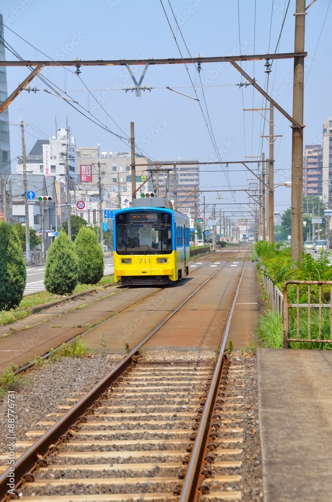 Naklejka premium 路面電車