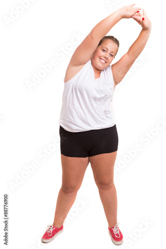 Large Woman exercising © Hugo Félix