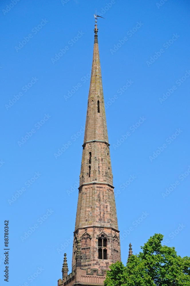 Holy Trinity Church spire, Coventry.