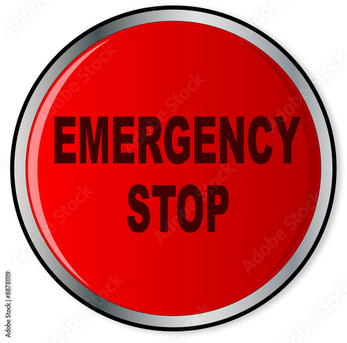 Red Emergency Stop Button