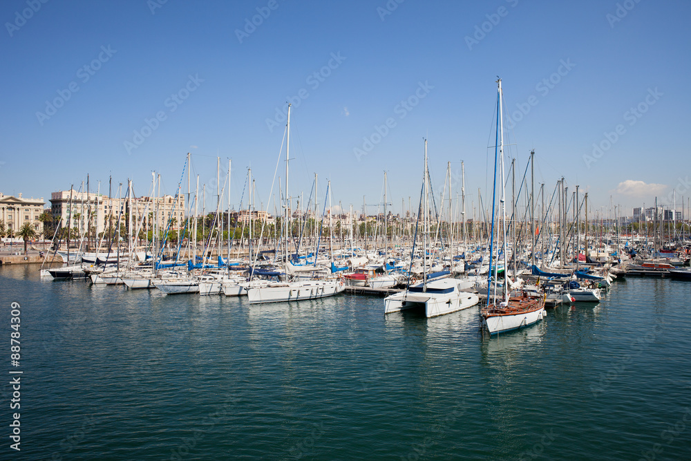 Port Vell Marina in Barcelona
