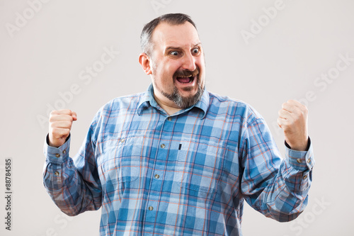 Fotografija Portrait of ecstatic man