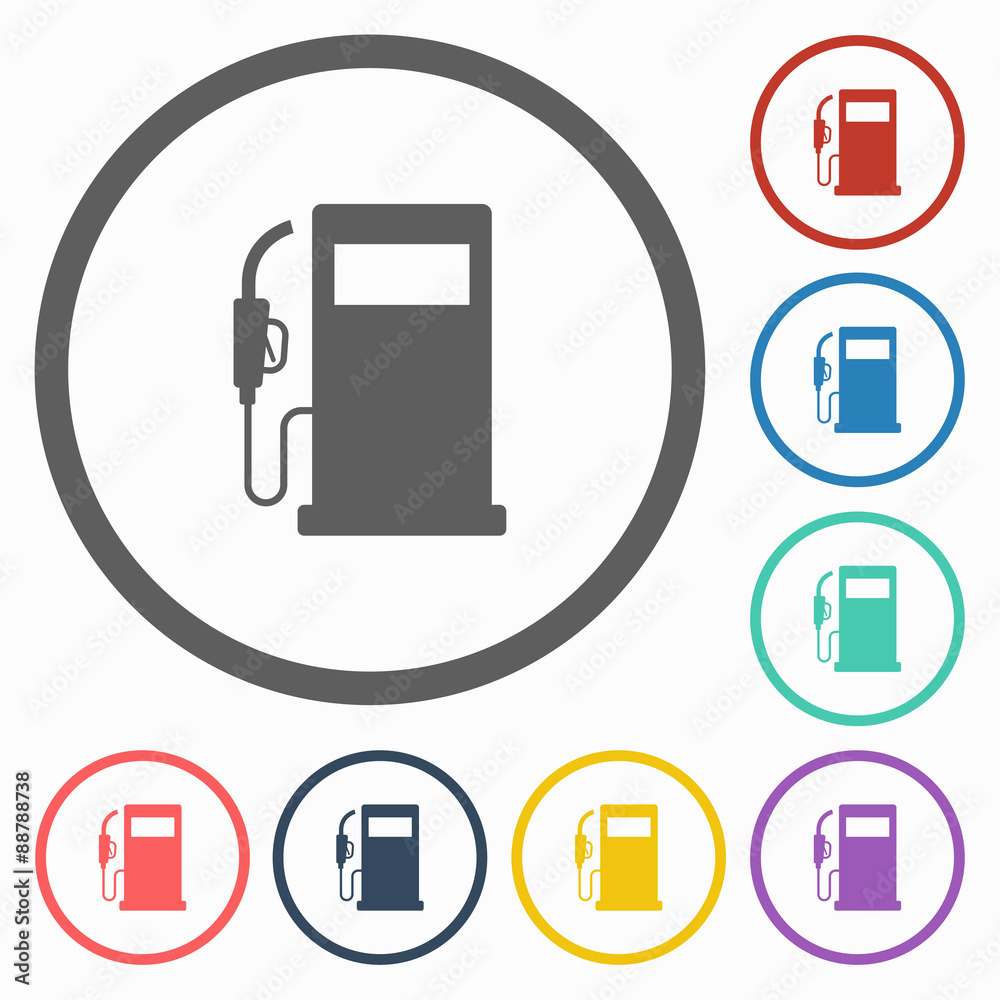 gas pump icon gas pump icon
