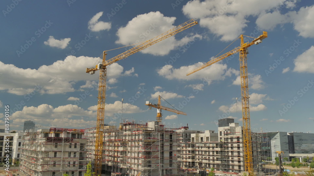 Construction site business tower Construction site business tower