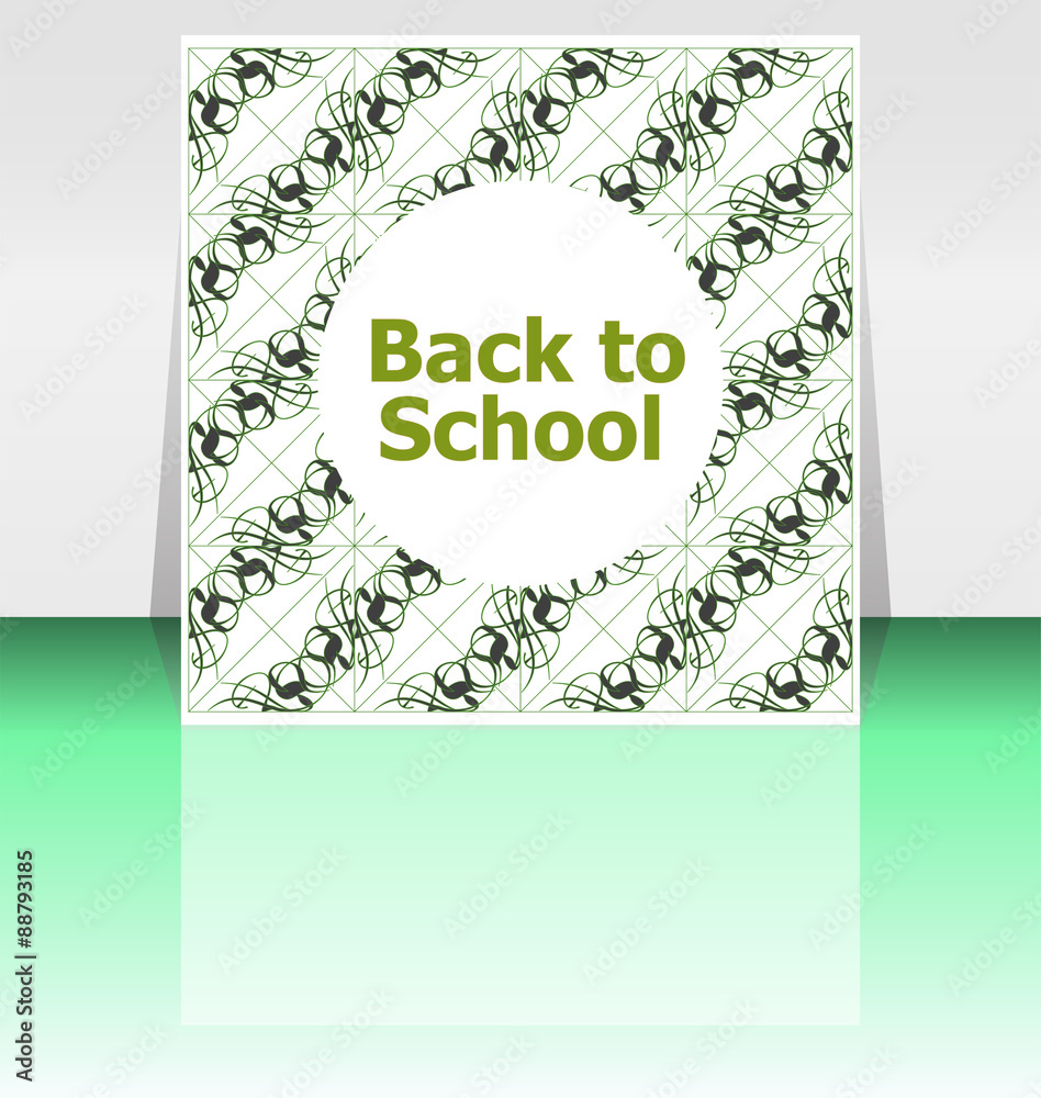 Back to school word, education concept