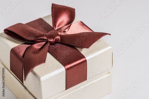 Plakat Gift box on white background