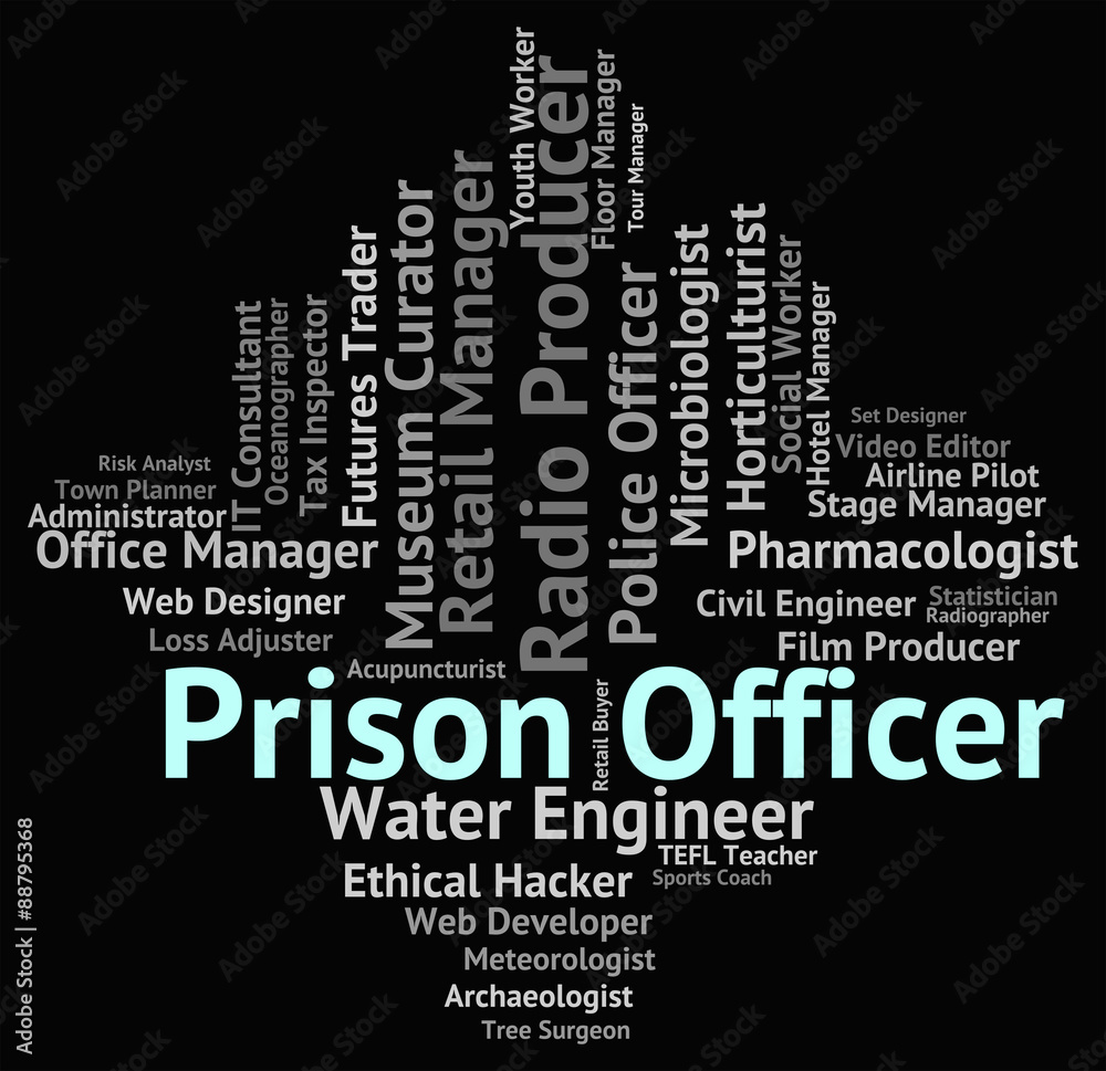 Prison Officer Shows Detention Centre And Employee Prison Officer Shows Detention Centre And Employee