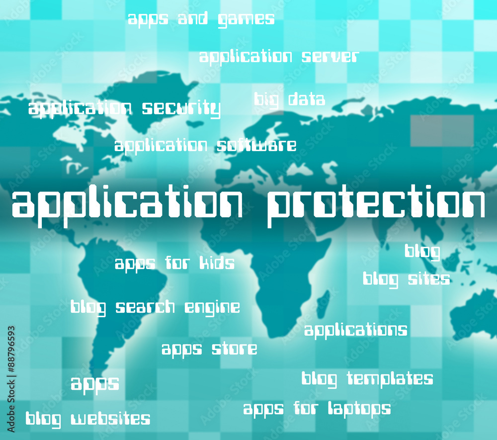 Application Development Shows Words Forming And Apps Application Development Shows Words Forming And Apps