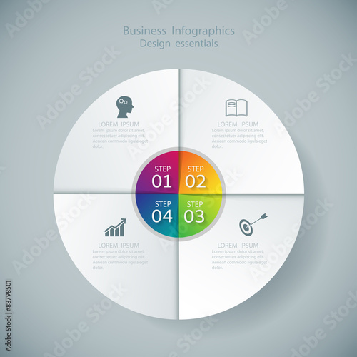 Infographic design template and marketing icons, Business concep