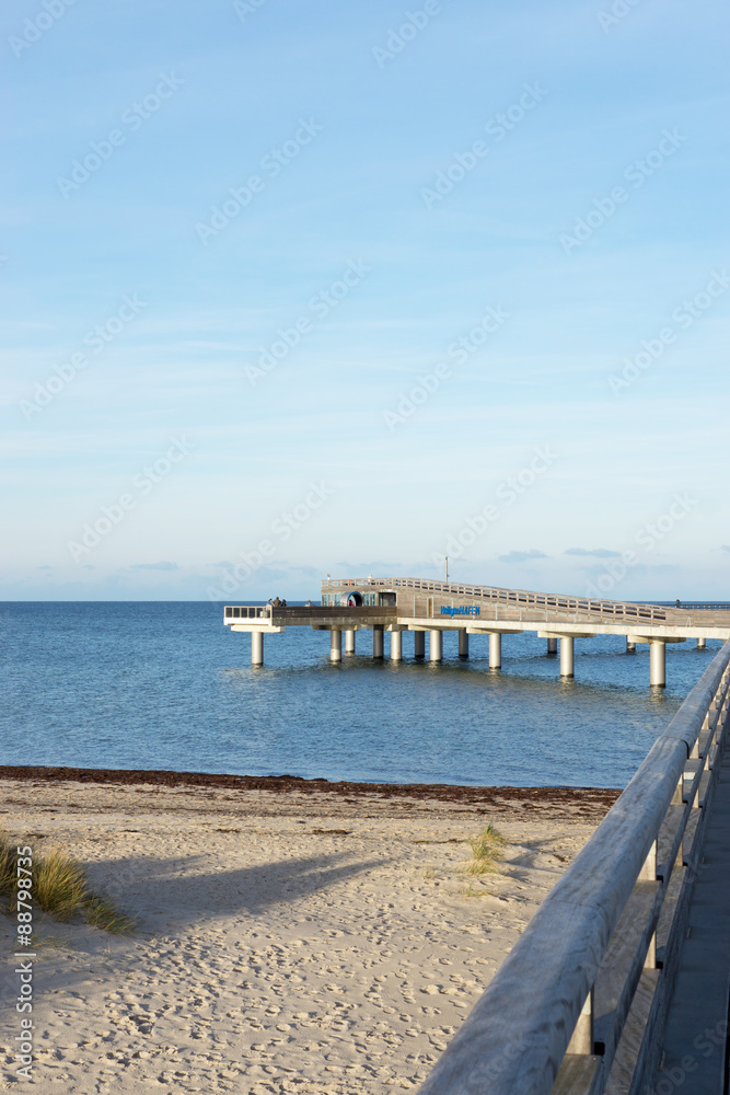 Erlebnis-Seebrücke in Heiligenhafen an der Ostsee, Deutschland