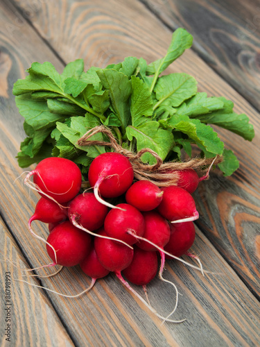 Fresh organic radish